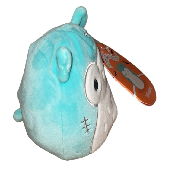 Winston The Teal Owl Squishmallow 4” - Picture 4 of 5